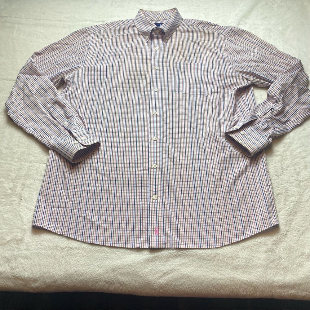 Johnnie O Prep-Formance Long Sleeve Button Down Shirt Size Large